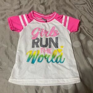Diva Girls Pink and‎ White Tee